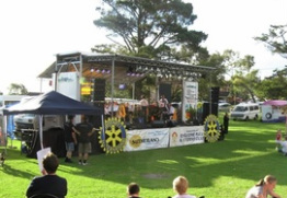 Mobile Stage Truck at Engadine Christmas Carols
