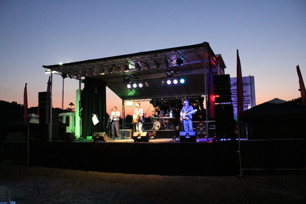 HRX Sleep-out, Centennial Park. Mobile Stage Truck - Big Red
