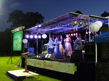 Mobile Stage Truck at Fairfield Mt Zion Carols 2010