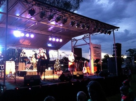 Mobile Stage Truck at Cessnock Carols in the Park