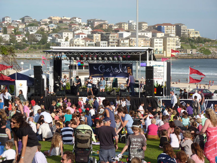Mobile Stage Truck at Bondi Carols By The Sea